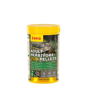 Sera Reptil Adult Tortoise Herbivore Duo Pellets 250ml